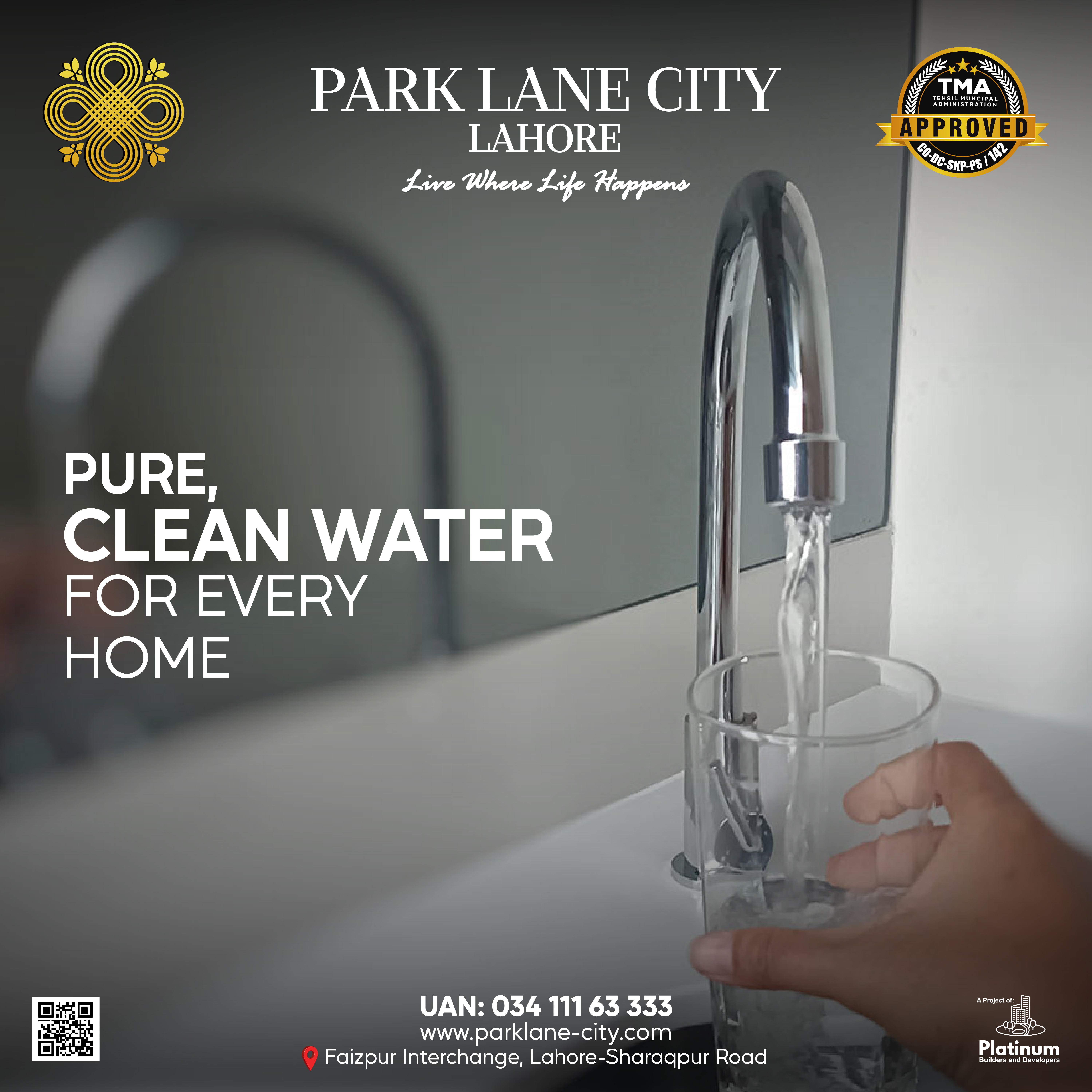 Clean water flowing from a tap — Pure, Clean Water for Every Home